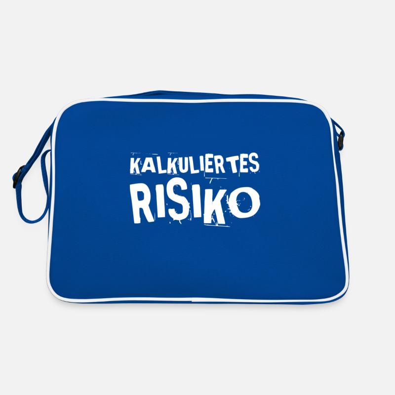 kalkuliertes Risiko ist super Retro Tasche