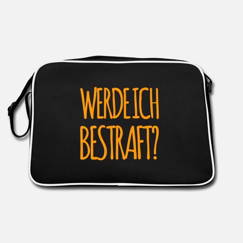 welche Strafe wird es werden? Retro Tasche