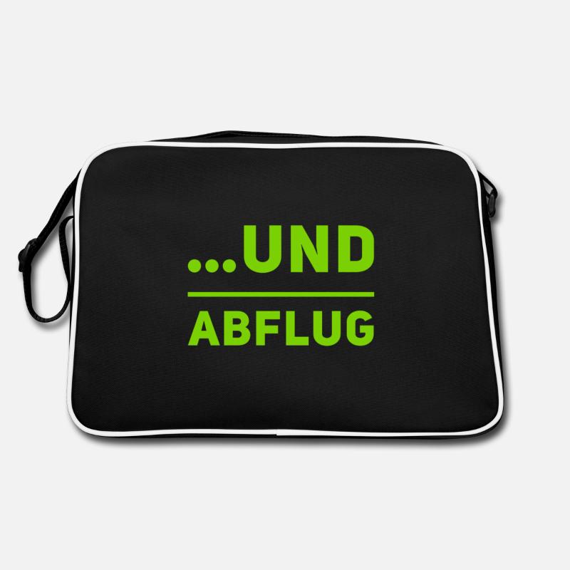und Abflug Retro Tasche