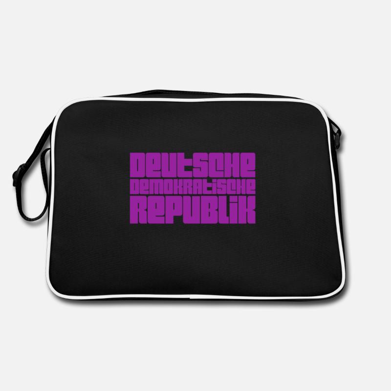 der Osten - Retro Tasche - Schwarz/Weiß