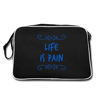 La vie est une torture - Sac Retro - noir/blanc - Dos