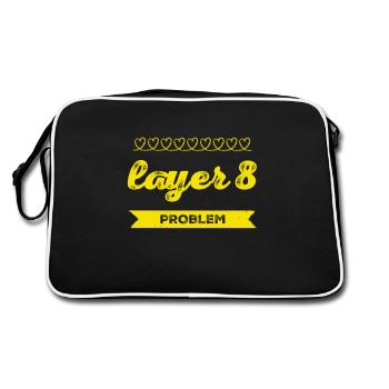 Problem with Layer 8 - Retro Bag - black/white - Back