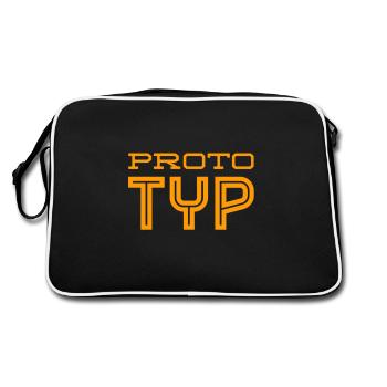 Je suis un prototype - Sac Retro - noir/blanc - Dos