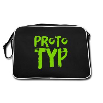 un prototype - Sac Retro - noir/blanc - Dos