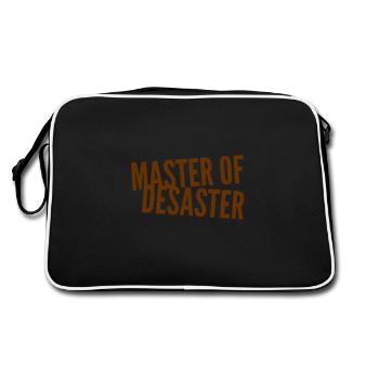Je suis le maître du désastre - Sac Retro - noir/blanc - Dos