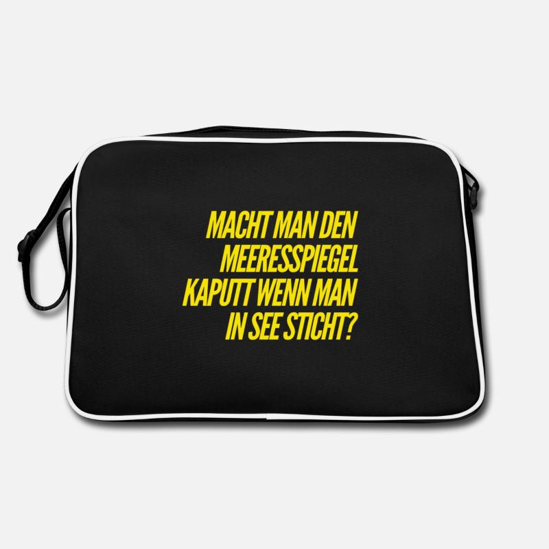 wird er dann zerstört? Retro Tasche