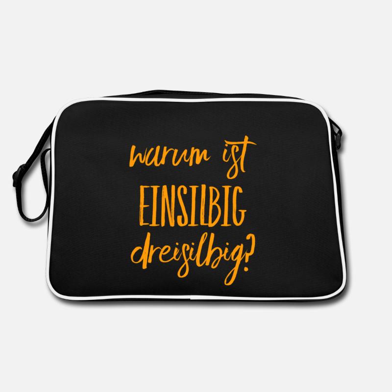 verwirrende Sprache Retro Tasche