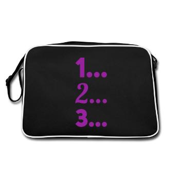 L’horloge tourne - Sac Retro - noir/blanc - Dos