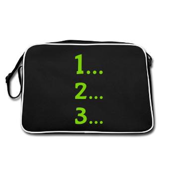 Un deux trois - Sac Retro - noir/blanc - Dos