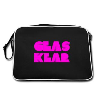 It doesn't get any clearer than that - Retro Bag - black/white - Back