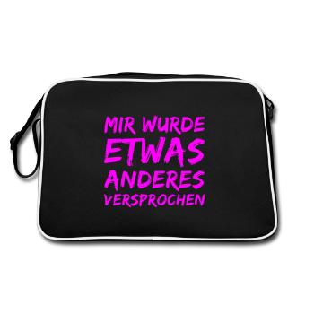 I was promised something else - Retro Bag - black/white - Back