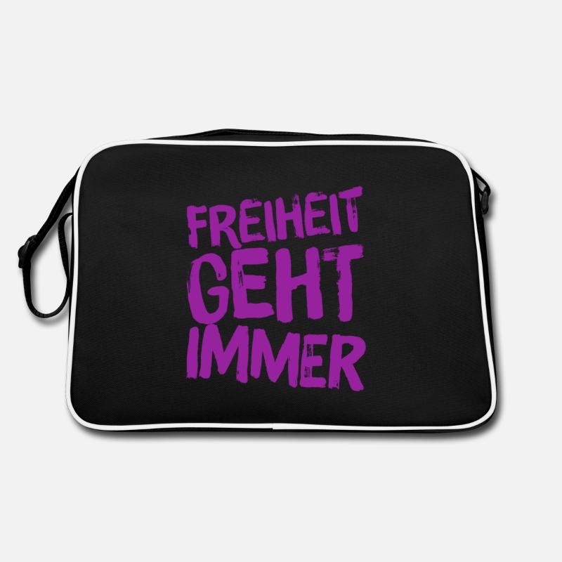 Freedom is always possible Retro Bag