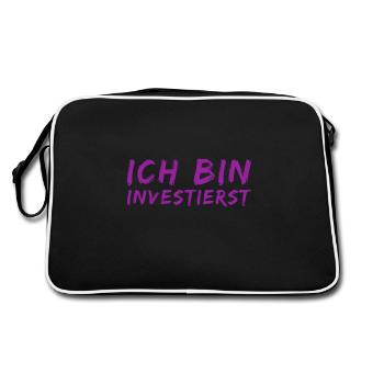 Investir, c’est merveilleux - Sac Retro - noir/blanc - Dos