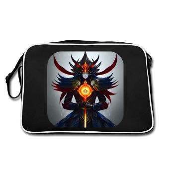 Mystical Fantasy Warrior - Retro Bag - black/white - Back