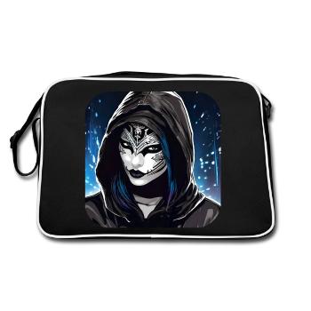 Fille Cyberpunk Cool - Sac Retro - noir/blanc - Dos