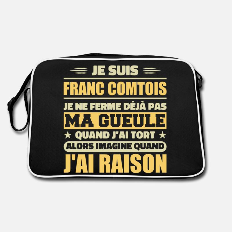 Franc comtois je ferme pas ma gueule franche comté Sac Retro