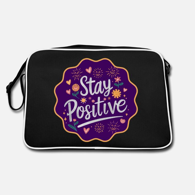 Restez positif Sac Retro
