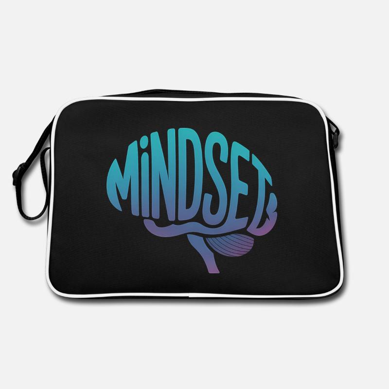 Mindset - Brain Mental Health Logo Retro Bag