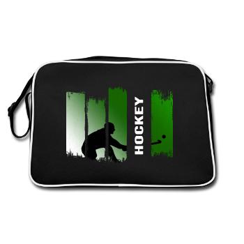 Hockey Field Hockey Artificial Turf Legend Hockey Club - Retro Bag - black/white - Back