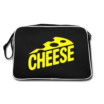 Cheese - Cool Dairy Logo - Retro Bag - black/white - Back