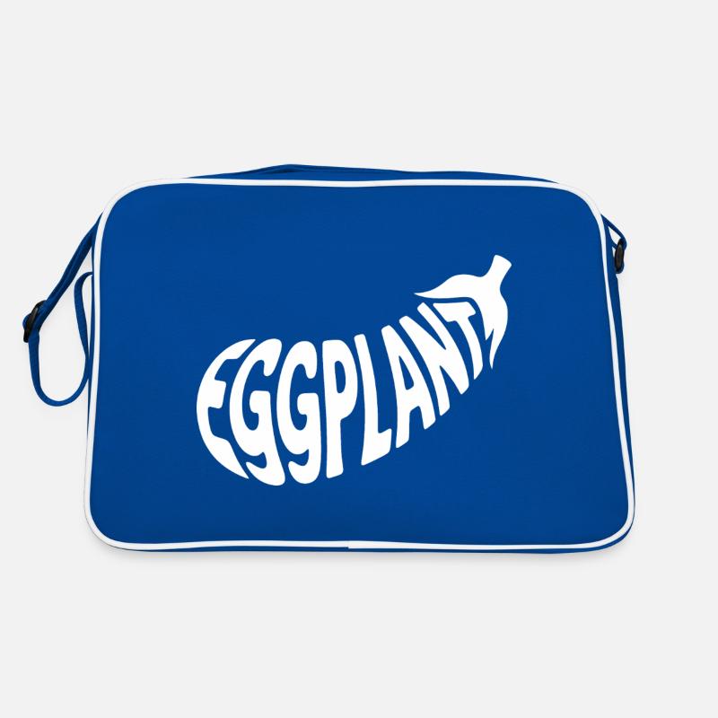 Eggplant - Cool Vegetable Logo Retro Bag