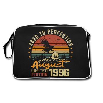 Vintage August 1996 Birthday Gift August 1996 - Retro Bag - black/white - Back