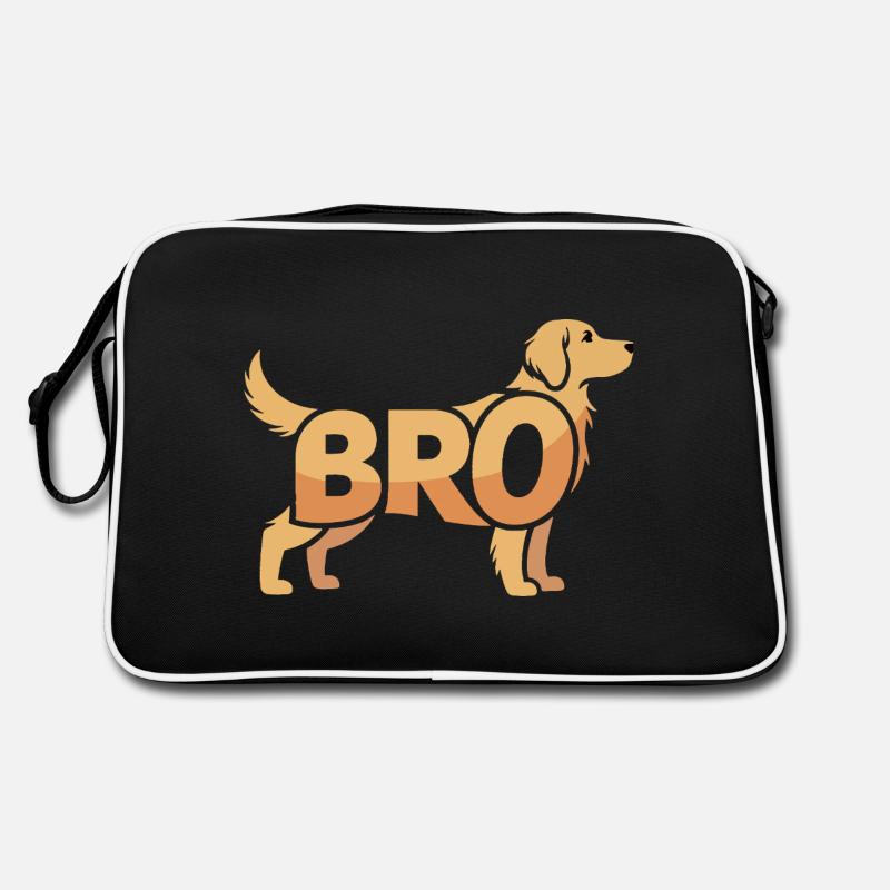 Bro Dog - Logo d’animal de compagnie cool Sac Retro