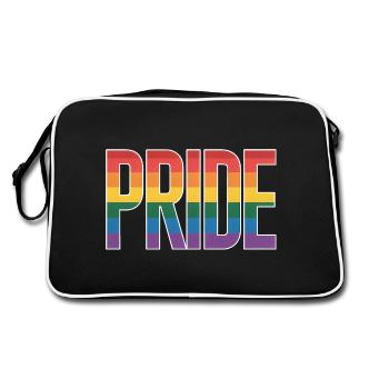 Pride - Cool Queer City Logo - Sac Retro - noir/blanc - Dos