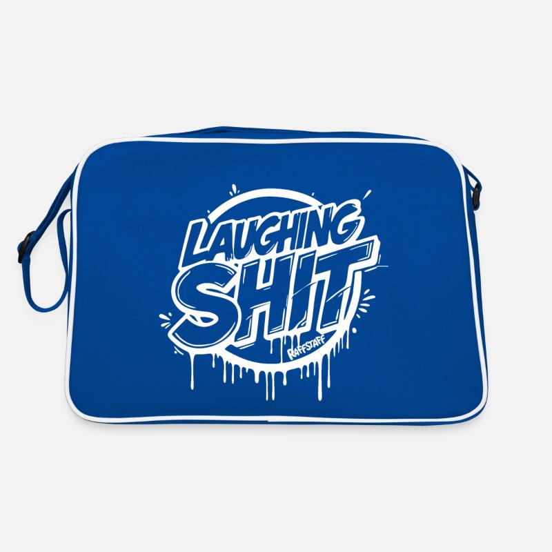 Laughing Shit Graffiti Style Tag - raffstaff ® Retro Tasche