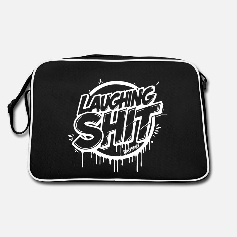 Laughing Shit Graffiti Style Tag - raffstaff ® Retro Tasche