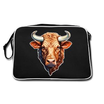 Bulle - Retro Tasche - Schwarz/Weiß - Hinten