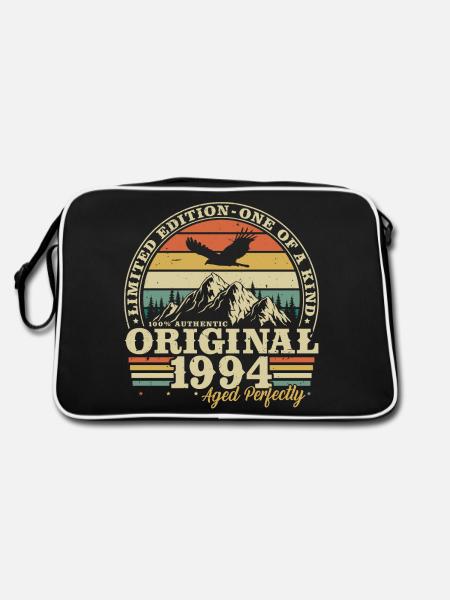 1994 Jahrgang Geburtstag Retro Vintage Geschenk - Retro Tasche - Schwarz/Weiß