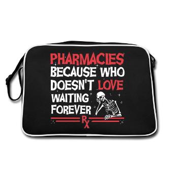 Pharmacie Halloween - Sac Retro - noir/blanc - Dos