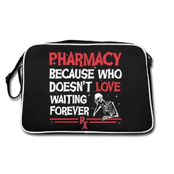 Pharmacy Halloween - Retro Bag - black/white - Back