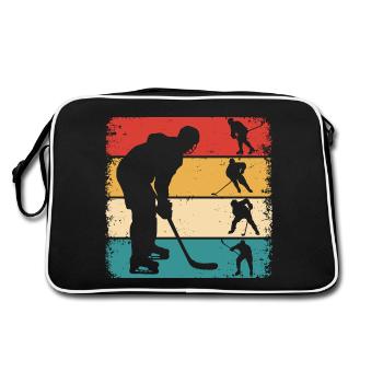 Hockey sur glace Hockey rétro Joueurs de hockey sur glace - Sac Retro - noir/blanc - Dos