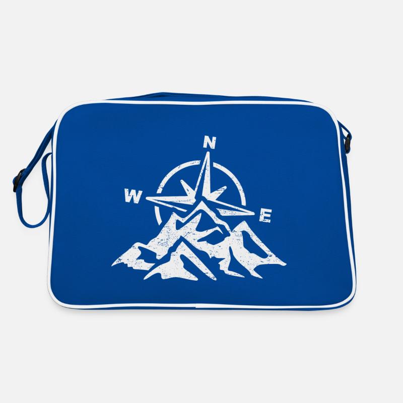 Kompass Berge Camping Wandern Reisen Retro Tasche
