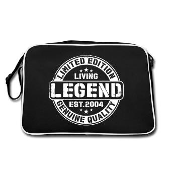 Legend 2004 Vintage Born Birthday - Retro Bag - black/white - Back