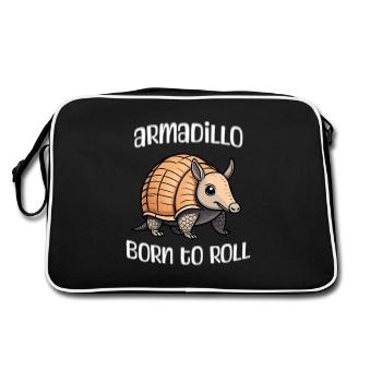 Tatous nés pour rouler - Sac Retro - noir/blanc - Dos
