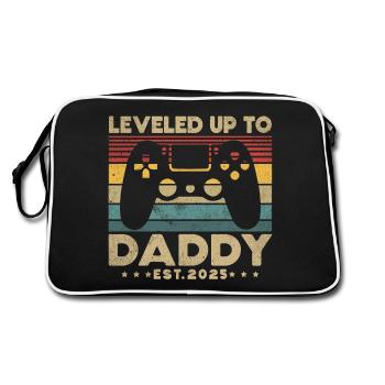 Promu papa en 2025 - Sac Retro - noir/blanc - Dos