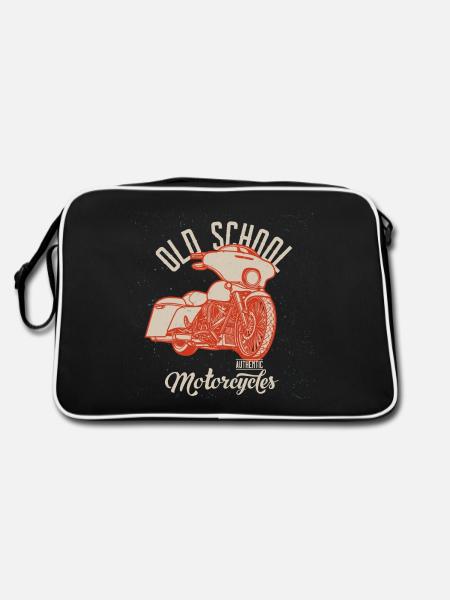 Chopper // Custom // Moto - Sac Retro - noir/blanc - Dos