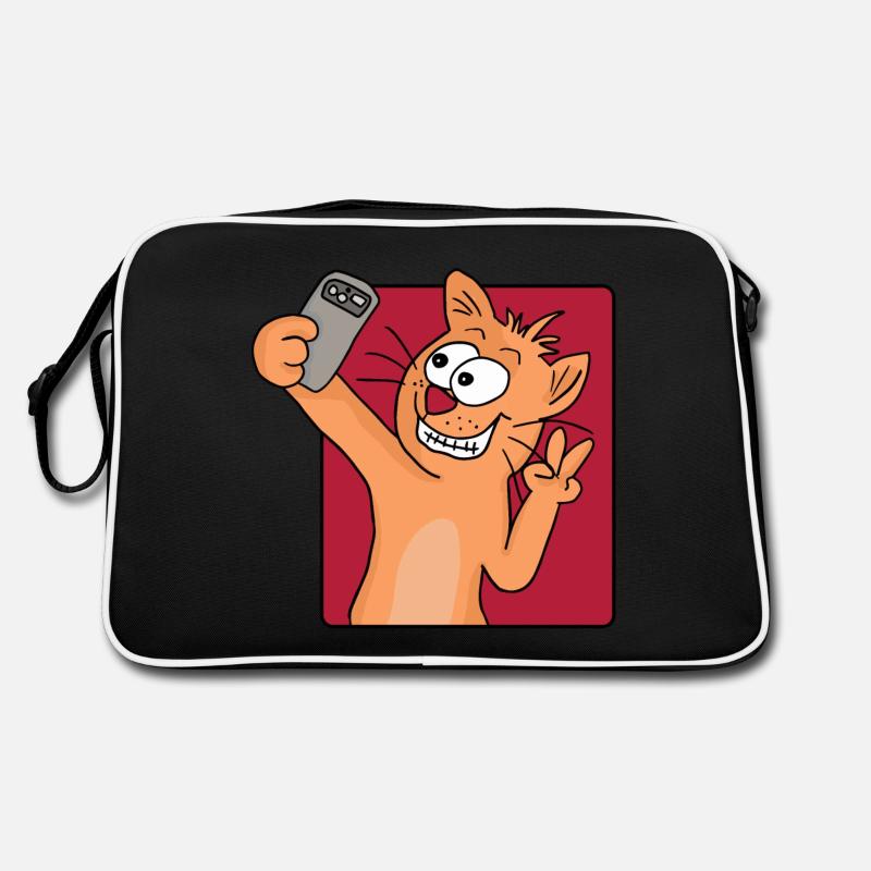Selfie Cat Retro Bag