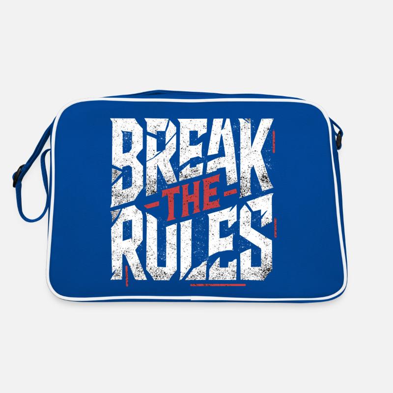 Brechen Sie die Regeln Retro Tasche