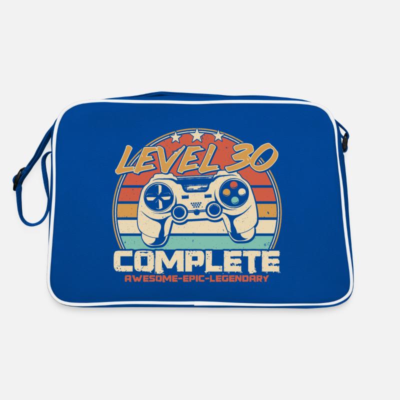 30. Geburtstag Gamer Level 30 Freigeschaltet Retro Tasche
