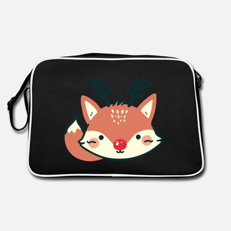 Noël de renne renard Sac Retro