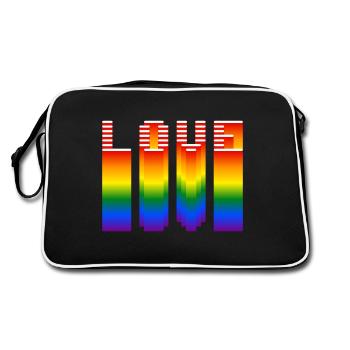Seulement de l’amour - Sac Retro - noir/blanc - Dos