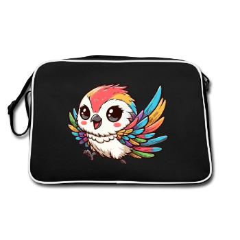 Colorful canary - Retro Bag - black/white - Back