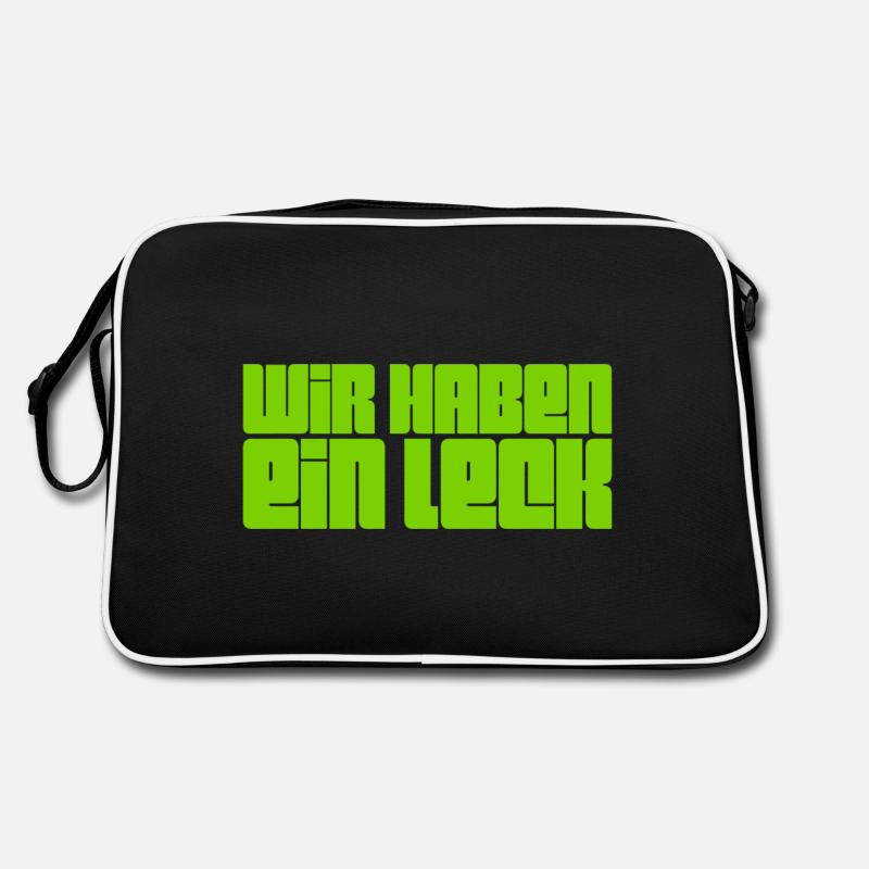 wir haben ein Leck Retro Tasche