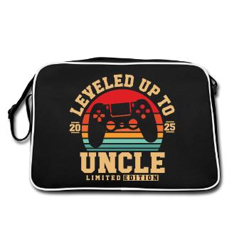Ascended to Uncle 2025 - Retro Bag - black/white - Back