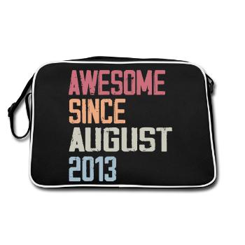 2013 August - Birthday Gift August 2013 August - Retro Bag - black/white - Back