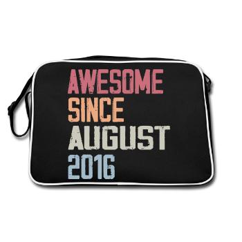 2016 Août - Cadeau D'anniversaire Août 2016 Août - Sac Retro - noir/blanc - Dos